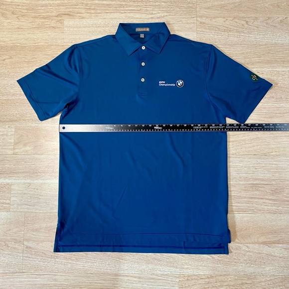 Peter Millar x Conway Farms Polo Men’s Large Blue BMW Championship Golf Shirt - Picture 4 of 10